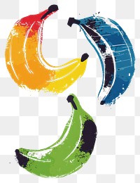 Colorful abstract bananas illustration