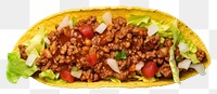 PNG Delicious taco with fresh ingredients