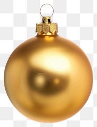 PNG Gold christmas ball gold accessories accessory.