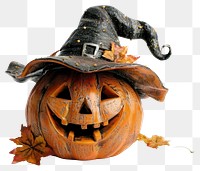 PNG  Halloween pumpkin witch hat