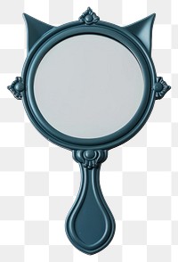 PNG Blue handheld mirror mockup accessories accessory jewelry.