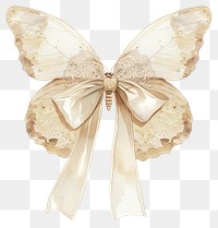 PNG  Elegant butterfly with lace bow