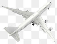 PNG  Modern commercial airplane isolated white