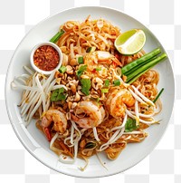 PNG Delicious shrimp pad thai dish