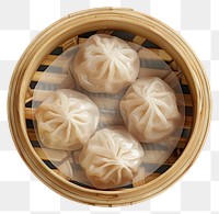 PNG Steamed dumplings in bamboo steamer