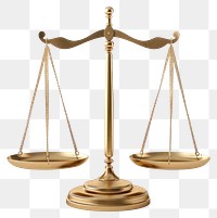 PNG Golden scales of justice balance