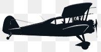 PNG  Vintage biplane silhouette illustration