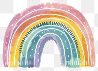 PNG Colorful watercolor rainbow illustration