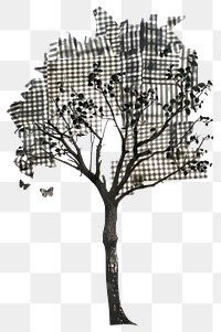 PNG Tree collage cutout illustrated chandelier silhouette.