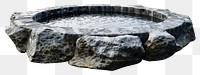 PNG Birdbath jacuzzi rock tub.