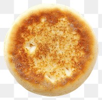 PNG Golden brown English muffin top