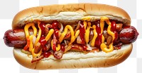 PNG Delicious hot dog with toppings