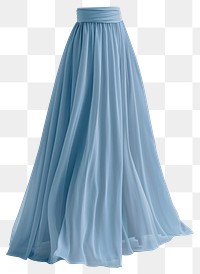 PNG Elegant flowing blue skirt