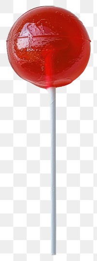 PNG Red lollipop on white background