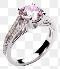 PNG Elegant pink diamond engagement ring