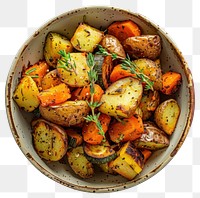 PNG Delicious roasted vegetable medley.