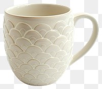 PNG Elegant white ceramic mug design