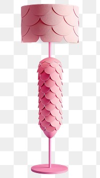 PNG Pink scalloped floor lamp