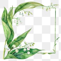 PNG  Elegant floral frame illustration