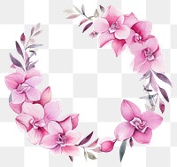 PNG Elegant floral wreath illustration