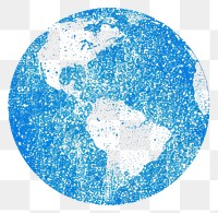 Blue textured Earth illustration