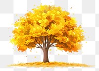 PNG Vibrant autumn tree illustration