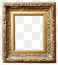 PNG  Ornate golden picture frame