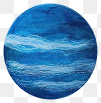 Abstract blue planet illustration