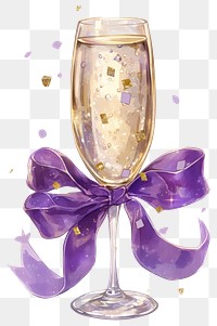 PNG Purple coquette champagne beverage alcohol liquor.