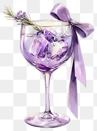 PNG Purple coquette drinks chandelier beverage lavender.