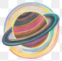 Colorful abstract planet illustration