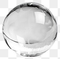 PNG Clear glass sphere on white