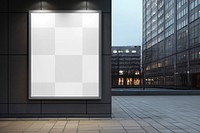 PNG urban billboard mockup, transparent design