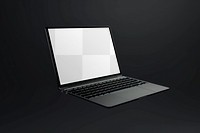 PNG laptop screen mockup, transparent design