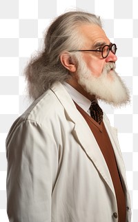 PNG Elderly doctor with white beard