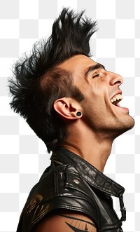 PNG Laughing punk rock man