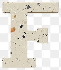 PNG Terrazzo letter F number text letterbox.