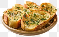 PNG garlic bread slices, transparent background