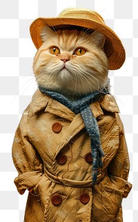 Chubby cat costuming wearing vincent van gogh surrealism wallpaper portrait animal mammal.