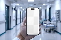 PNG phone screen mockup, transparent design