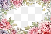 Rose flower frame border backgrounds pattern plant.