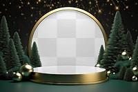 PNG Christmas product backdrop mockup, transparent design