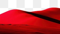 PNG Vibrant red desert dunes border, transparent background