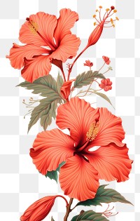 Wallpaper red hibiscus flowers plant inflorescence creativity.