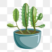 PNG succulent element, transparent background