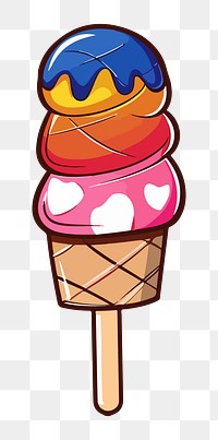 PNG ice cream element, transparent background