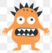 PNG cute cartoon monster character element, transparent background