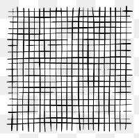 PNG grid brush pattern element, transparent background