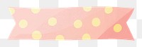 PNG cute ribbon banner  element, transparent background