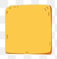 PNG Cute bread sticky notes illustration, transparent background